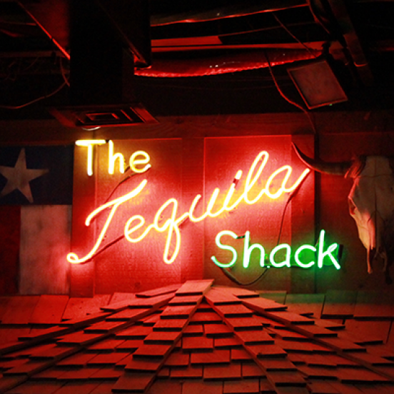 Tequila Shack bar at the Round-Up Saloon in Dallas TX
